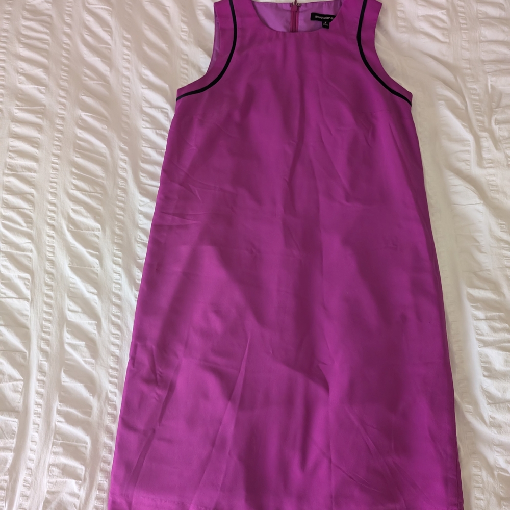 Banana Republic Purple Scoop Neck Sheath Dress